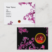 MAGIC BERRIES MONOGRAM rood Visitekaartje (Voorkant / Achterkant)