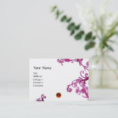 MAGIC BERRIES MONOGRAM rood Visitekaartje (Staand voorkant)