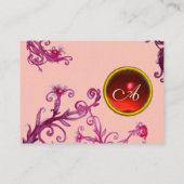 MAGIC BERRIES MONOGRAM rood Visitekaartje (Achterkant)