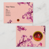 MAGIC BERRIES MONOGRAM rood Visitekaartje (Voorkant / Achterkant)