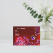 MAGIC BERRIES MONOGRAM, ruby red paars Visitekaartje (Staand voorkant)