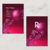 MAGIC BERRIES MONOGRAM ruby roze Visitekaartje (Voorkant / Achterkant)