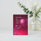 MAGIC BERRIES MONOGRAM ruby roze Visitekaartje (Staand voorkant)