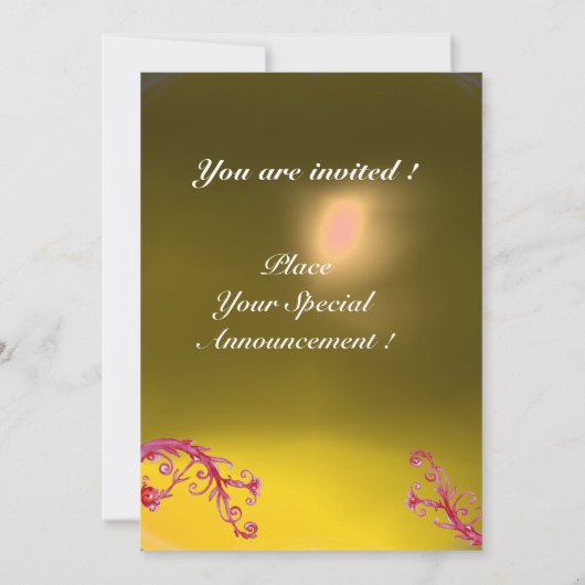 MAGIC BERRIES, MONOGRAM topaz Kaart (Achterkant)