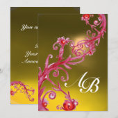 MAGIC BERRIES, MONOGRAM topaz Kaart (Voorkant / Achterkant)