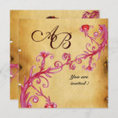 MAGIC BERRIES MONOGRAM WACHTZegelperkament Kaart (Voorkant / Achterkant)