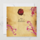 MAGIC BERRIES MONOGRAM WACHTZegelperkament Kaart (Achterkant)