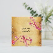 MAGIC BERRIES MONOGRAM WACHTZegelperkament Kaart (Staand voorkant)