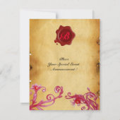 MAGIC BERRIES MONOGRAM WACHTZegelperkament Kaart (Achterkant)