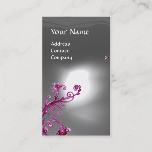 MAGIC BERRIES MONOGRAM white Visitekaartje (Voorkant)