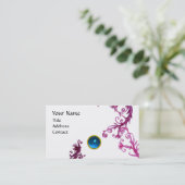 MAGIC BERRIES MONOGRAM zwirlbruin Visitekaartje (Staand voorkant)