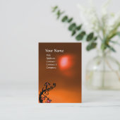 MAGIC BERRIES ORANJE AGATE GEM MONOGRAM VISITEKAARTJE (Staand voorkant)