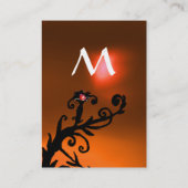 MAGIC BERRIES ORANJE AGATE GEM MONOGRAM VISITEKAARTJE (Achterkant)
