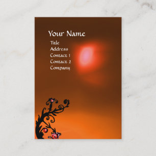 MAGIC BERRIES ORANJE AGATE GEM MONOGRAM VISITEKAARTJE