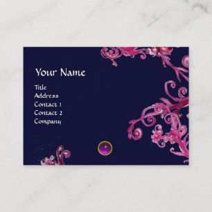 MAGIC BERRIES PAARSE AMETHYST GEM MONOGRAM VISITEKAARTJE