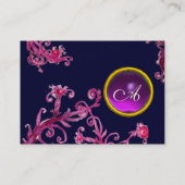 MAGIC BERRIES PAARSE AMETHYST GEM MONOGRAM VISITEKAARTJE (Achterkant)