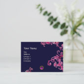 MAGIC BERRIES PAARSE AMETHYST GEM MONOGRAM VISITEKAARTJE (Staand voorkant)