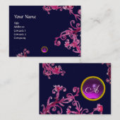MAGIC BERRIES PAARSE AMETHYST GEM MONOGRAM VISITEKAARTJE (Voorkant / Achterkant)