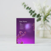 MAGIC BERRIES PAARSE AMETHYST GEM MONOGRAM VISITEKAARTJE (Staand voorkant)