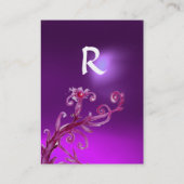 MAGIC BERRIES PAARSE AMETHYST GEM MONOGRAM VISITEKAARTJE (Achterkant)