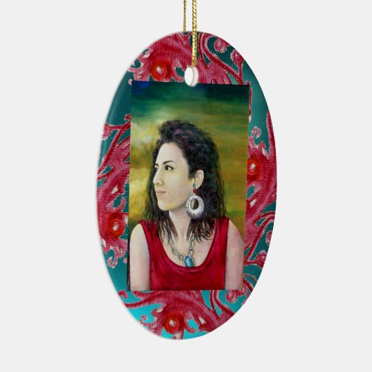 MAGIC BERRIES PHOTO TEMPLATE Red Ruby Keramisch Ornament (Rechts)