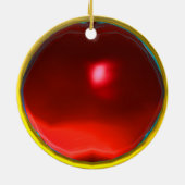 MAGIC BERRIES PHOTO TEMPLATE Red Ruby Keramisch Ornament (Achterkant)