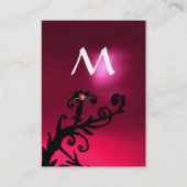 MAGIC BERRIES PINK FUCHSIA RUBY MONOGRAM VISITEKAARTJE (Achterkant)