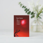 MAGIC BERRIES RED RUBY GEM MONOGRAM VISITEKAARTJE (Staand voorkant)