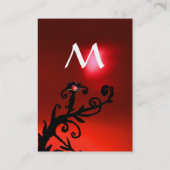 MAGIC BERRIES RED RUBY GEM MONOGRAM VISITEKAARTJE (Achterkant)