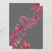 MAGIC BERRIES, rood grijs Kaart (Voorkant / Achterkant)