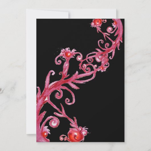 MAGIC BERRIES, rood zwart Kaart (Voorkant)