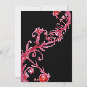 MAGIC BERRIES, rood zwart Kaart