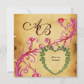 MAGIC BERRIES SHAMROCK HEART MONOGRAM parchment Kaart (Voorkant)