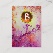 MAGIC BERRIES YELLOW ORANJE AGATE GEM MONOGRAM VISITEKAARTJE (Achterkant)