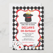 Magic Birthday Invitation, Magic Birthday Invite Kaart (Voorkant)