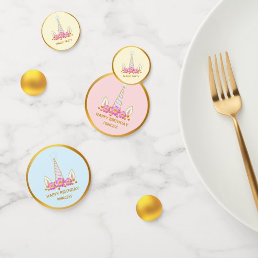 Magic Birthday Unicorn Confetti (Groep)