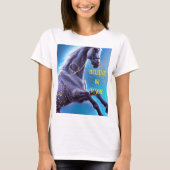 magic blue horse t-shirt (Voorkant)