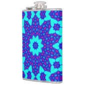 Magic Blue kaleidoscope flourished Heupfles (Links)