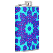 Magic Blue kaleidoscope flourished Heupfles (Rechts)