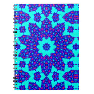 Magic Blue kaleidoscope flourished Notitieboek