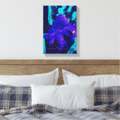 Magic Blue Roos Leesnieuws Canvas Afdruk (Insitu (Slaapkamer))