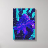 Magic Blue Roos Leesnieuws Canvas Afdruk (Voorkant)