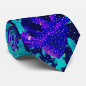 Magic Blue Roos Stropdas lezen (Opgerold)