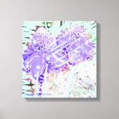 Magic Blue Water Rozen Canvas Afdruk (Voorkant)