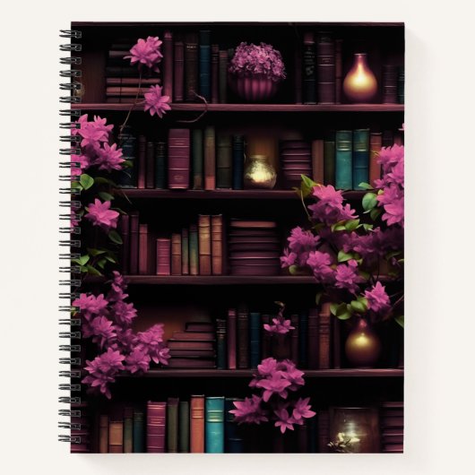 Magic Boekenplank Bibliotheek Roze Notitieboek (Voorkant)