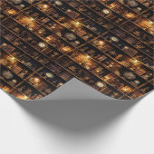 Magic Boekenplank Steampunk Cadeaupapier (Hoek)