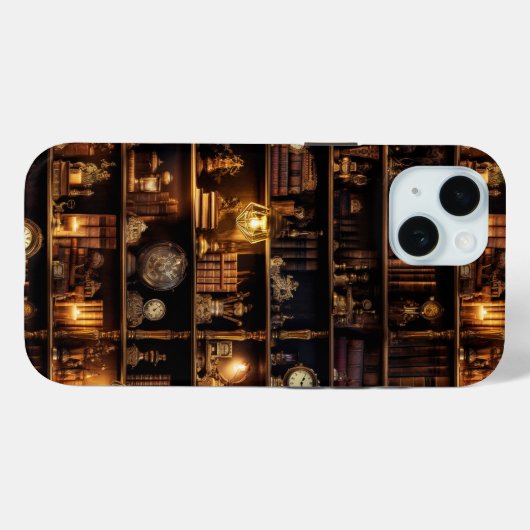 Magic Boekenplank Steampunk Case-Mate iPhone Case (Achterkant (horizontaal))