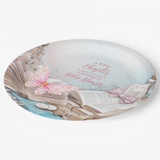 Magic Boho Storybook Baby shower Papieren Bordje (Gekanteld)