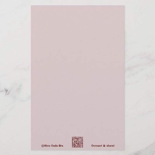 Magic Book Insert Rood Abra-Cada-Bra Stationery Briefpapier (Achterkant)