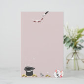 Magic Book Insert Rood Abra-Cada-Bra Stationery Briefpapier (Staand voorkant)